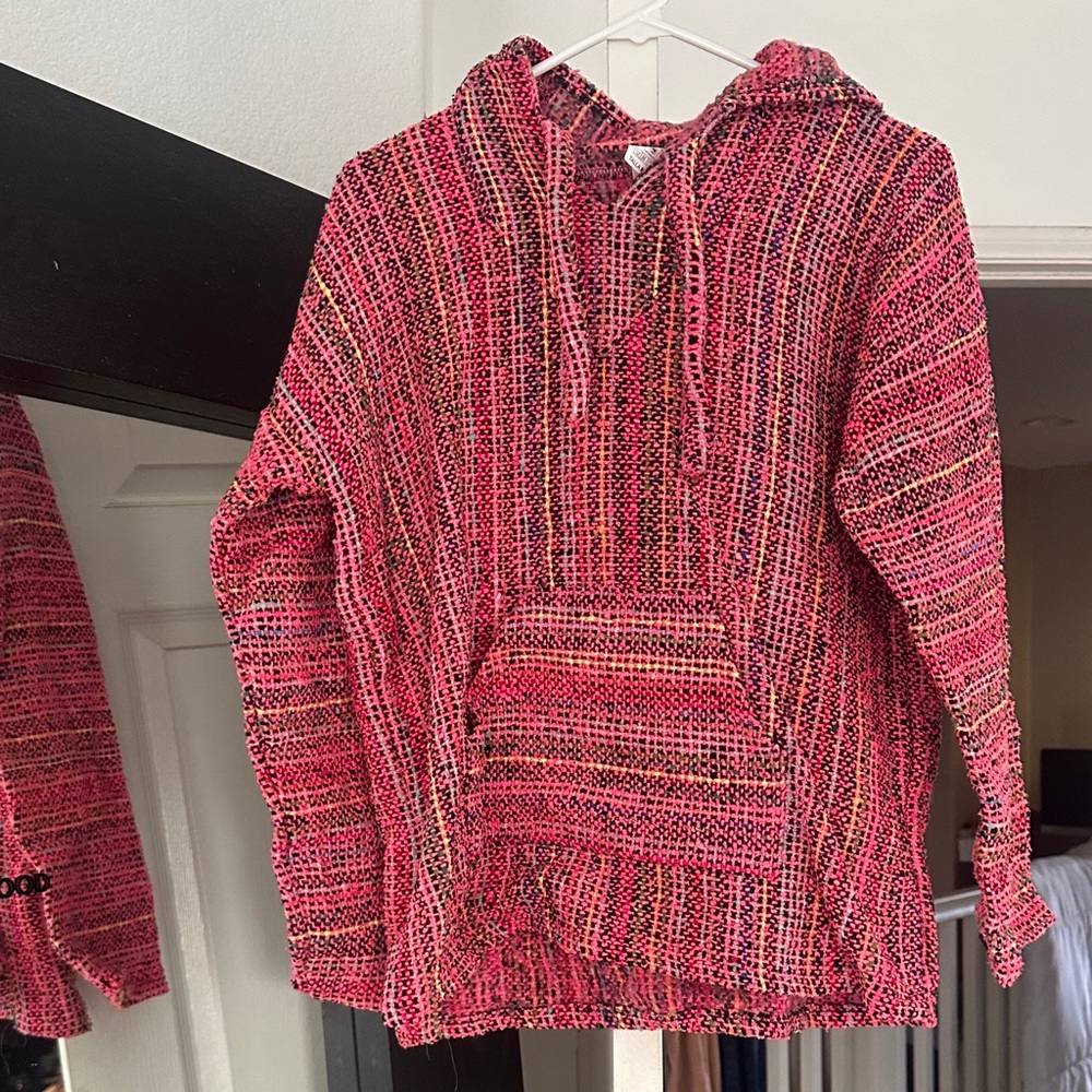 Women's Pink Striped Sweater